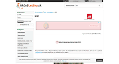 Desktop Screenshot of kik.akcneletaky.sk
