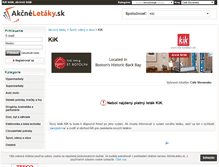 Tablet Screenshot of kik.akcneletaky.sk