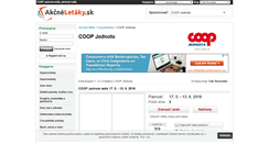 Desktop Screenshot of coop.akcneletaky.sk