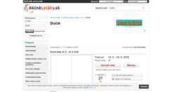 Desktop Screenshot of dracik.akcneletaky.sk