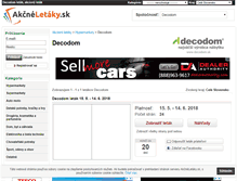 Tablet Screenshot of decodom.akcneletaky.sk