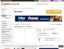 Tablet Screenshot of petcenter.akcneletaky.sk