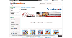 Desktop Screenshot of carrefour.akcneletaky.sk
