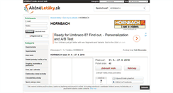 Desktop Screenshot of hornbach.akcneletaky.sk