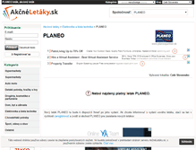 Tablet Screenshot of planeo.akcneletaky.sk