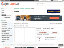 Tablet Screenshot of datart.akcneletaky.sk
