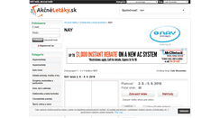Desktop Screenshot of nay.akcneletaky.sk